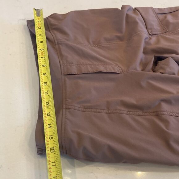 Athleta Chelsea utility joggers lightweight dusty brown cargo pocket size 10 - Picture 8 of 11